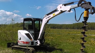Аренда экскаватора погрузчика с ямобуром в Тулун цена от 1561 руб